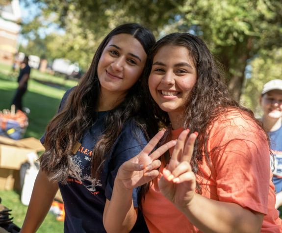 Students at Pacific Friday